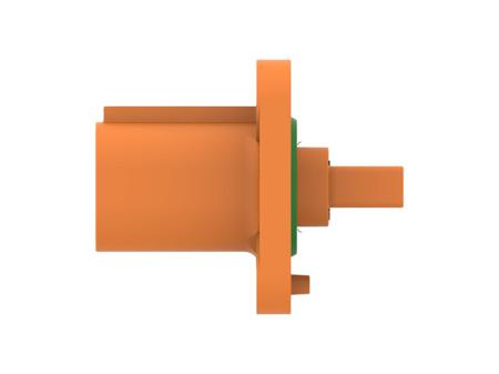 1-2103124-1 Deutsch, HVA Series Connector Housing Plug Orange Panel Mount 2 Way, Wire Termination