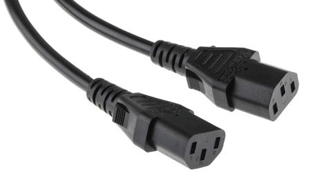 818-8909 RS Pro 2.5m power cord, C13 x2 to C14 (IEC), 10 A, 250 V