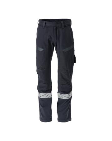 21279-284-01017-82C62 Mascot Workwear Hi-Viz Yellow/Navy Arc Flash Trousers, C62 Hi-Vis