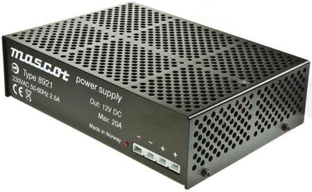 8921000064 Mascot 12V dc Power Supply, 20A, 2-Pin UK Connector