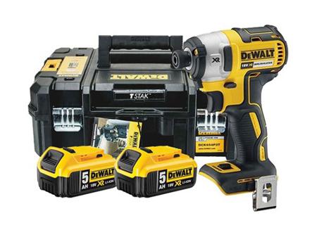 DCF887P2-GB DeWALT  - 18V Impact Driver with 1 x 5Ah Batteries Type G - British 3-Pin