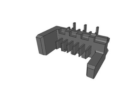 908140206 Molex 90814 Series Vertical Surface Mount PCB Header, 6 Contact(s), 1.27 mm Pitch, 1 Row, Unshrouded