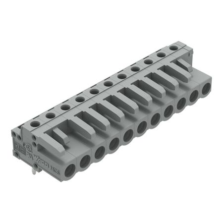 232-241 WAGO 232 Series Angled PCB Mount PCB Header, 11-Contact, 1-Row, 5mm Pitch, Solder Pin Termination