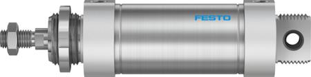 DSNU-63-80-PPV-A Festo Pneumatic Roundline Cylinder 63mm Bore, 80mm Stroke,  Series, Double Acting