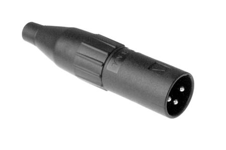 AC3MMCP Amphenol Industrial Cable Mount XLR Connector, Male, IP40, 133 V, 3 Way, Silver Plating
