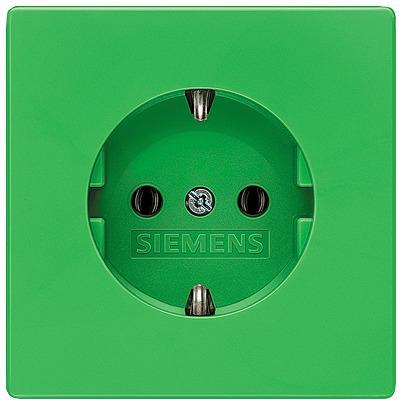 5UB1835 Siemens 5UB18 Green Electrical Socket, 16A, Schuko