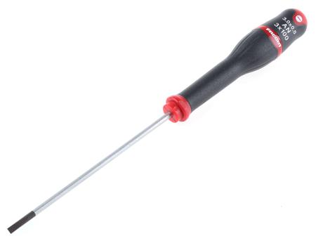 AT3X100 Facom Slotted  Screwdriver, 3 mm Tip, 100 mm Blade, 203 mm Overall