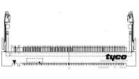 1717831-1 TE Connectivity 52 Way Right Angle PCI Card Connector with Solder Termination