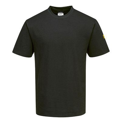 AS20BKRM Portwest Black Short Sleeve T-Shirt, UK- M