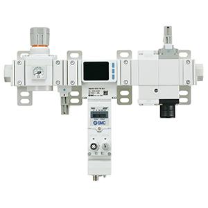 AMS30B-F03D-SA-KLG SMC G 3/8 Air Regulator - 0.2MPa to 0.7MPa, 3/8 in, 0.8MPa max. input,