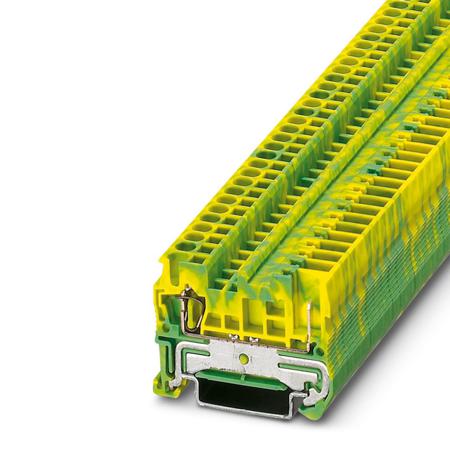 3040025 Phoenix Contact  ST 2.5/ 1P-PE Series Green, Yellow, 2.5mm², Single-Level, Spring Clamp Termination