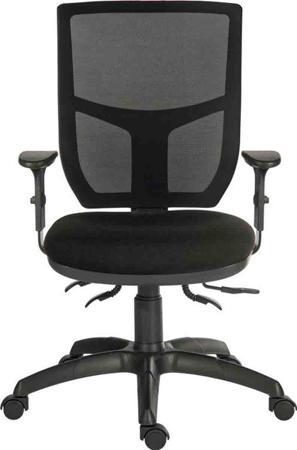 197-0401 RS PRO Black Fabric Typist Chair, 150kg Weight Capacity