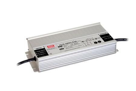 HLG-480H-54B MEAN WELL LED Driver, 54V Output, 480W Output, 8.9A Output, Constant Current / Constant Voltage Dimmable