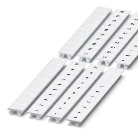 1052015:0061 Phoenix Contact, ZB8.LGS :61 -70 Marker Strip for use with  for use with Terminal Blocks