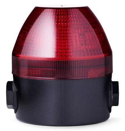 440102408 AUER Signal NES Series Red Multiple Effect Beacon, 24-48 V ac/dc, Surface Mount, LED Bulb, IP65, IP67