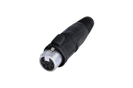 RCX5F-Z-002-0 Socket Mount XLR Connector, Female, IP65, 5 Way