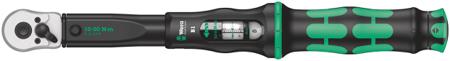 075611 Wera B2 Click Torque Wrench, 20 → 100Nm, 3/8 in Drive, Square Drive - RS Calibrated