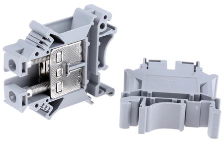 3006043 Phoenix Contact  UK 16 N Series Grey, 4 → 16mm², Single-Level, Screw Termination, ATEX