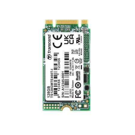 TS128GMTE460T-I 128GB, M.2 2242, PCIe Gen3x2, NVMe, 3D T