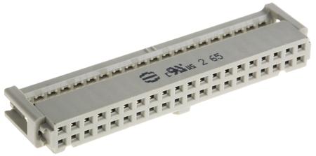 09185406803 HARTING 40-Way IDC Connector Socket for Cable Mount, 2-Row