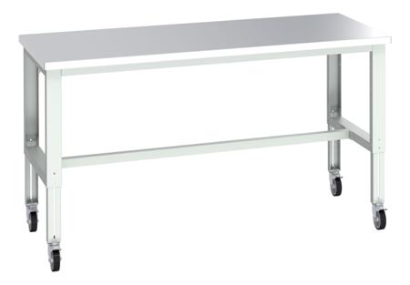 41004208-16V Bott 41004208.16V Portable Sheet Steel Workbench, 300kg Max Load, Adjustable Height, 840 → 1140mm x 900mm x