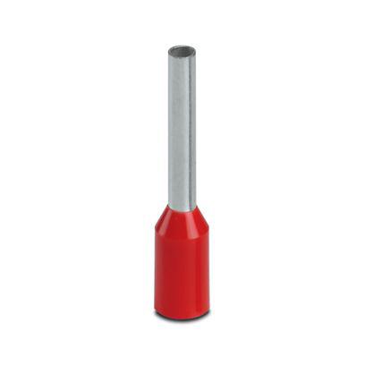 3200182 Phoenix Contact Insulated Ferrule, 10mm Pin Length, 1.5mm Pin Diameter, Red