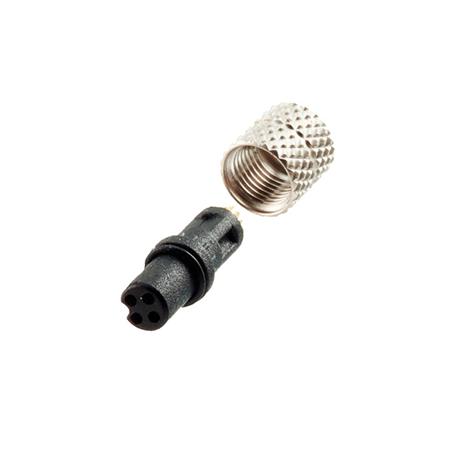 853-004-213R004 Norcomp M Series, 4 Pole Panel Mount M5 Connector Socket, with Female Contacts, IP67, IP68