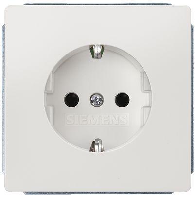 5UB1855-0KK Siemens DELTA White Plug Socket, 16A, Schuko