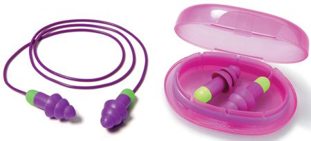6401 Reusable Ethylene-vinyl Acetate, Thermoplastic Elastomere Corded Ear Plugs, 30dB, 10 Pairs