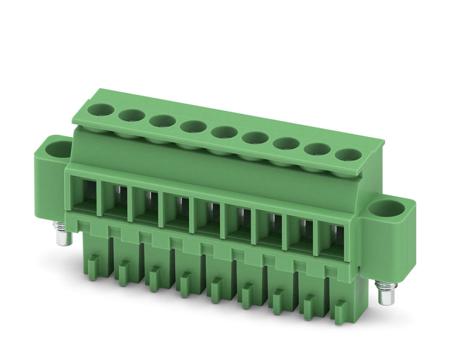 1863372 Phoenix Contact, 3.5mm Pitch, MCVR 1.5/ 9-STF-3.5, 9 Way, , Pluggable Terminal Block, Plug, Cable Mount, Screw