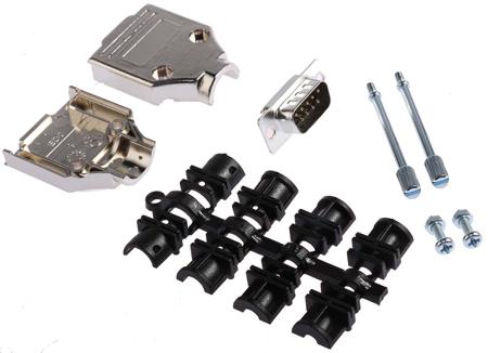 MHDTPK9-DB9P-K MH Connectors MHDTPK 9 Way D-sub Connector