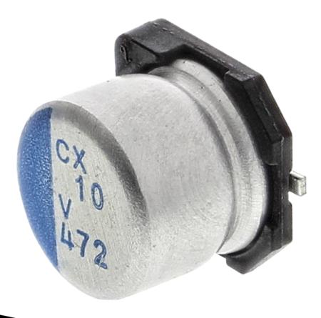 PCX1V100MCL1GS Nichicon 10μF Surface Mount Polymer Capacitor, 35V dc