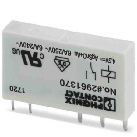 2961370 Phoenix Contact PCB Mount Power Relay, 4.5V dc Coil, 6A Switching Current, DPDT
