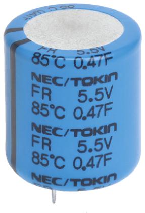 FR0H223ZF KEMET 22mF Supercapacitor -20 → +80% Tolerance, Supercap FR 5.5V dc, Through Hole
