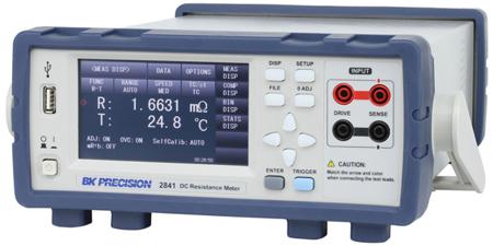 BK2841 BK Precision, Model 2841 Ohmmeter, Maximum Resistance Measurement 110 MΩ, Resistance Measurement Resolution 100nΩ