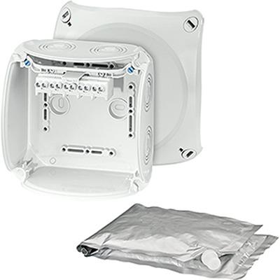 WP 0604 G HENSEL WP Series Grey Polycarbonate Junction Box, IP68, 77 x 130 x 130mm