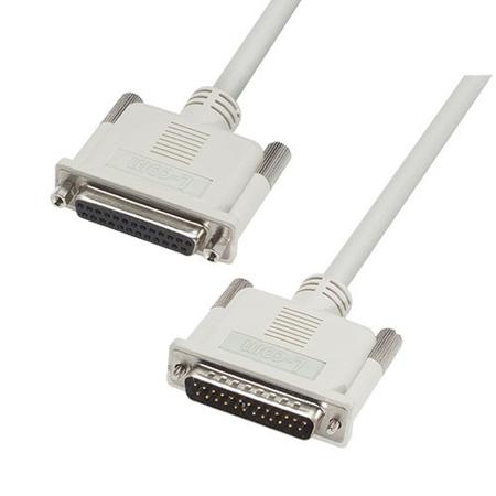 CS2N25MF-10 L-Com Male 25 Pin D-sub to Female 25 Pin D-sub Cable assembly, 10ft PVC