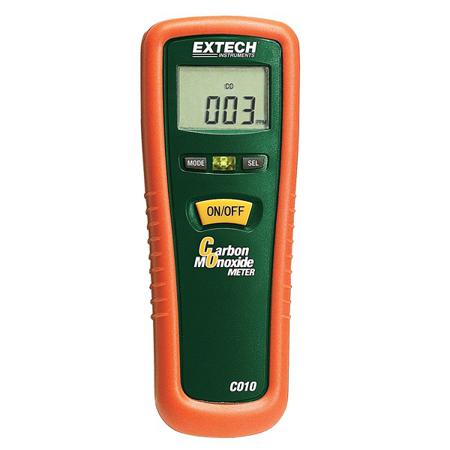 CO10 Extech  Gas Detector Gas Monitor for Carbon Monoxide Detection, Audible Alarm