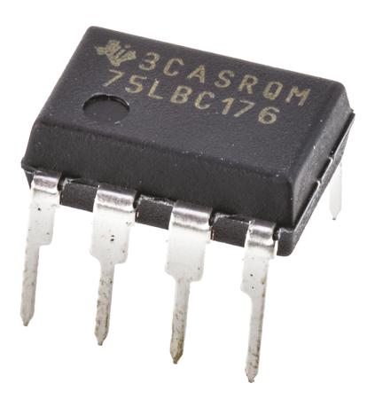 SN75LBC176P Texas Instruments  Line Transceiver, 8-Pin PDIP