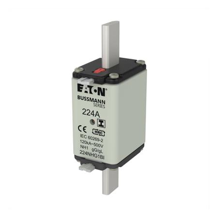 224NHG1BI-NH-FUSE-224A-500V-GL-GG-SIZE-1 Eaton 224A NH Fuse, 63 x 40 x 135mm, 500V ac