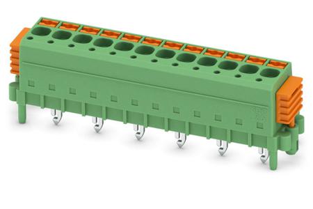 1864134 Phoenix Contact SDC 2.5/12-PV-5.0-ZB Series PCB Terminal Block, 12-Contact, 5mm Pitch, Through Hole Mount, 1-Row, Screw