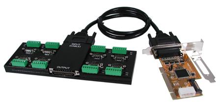 EX-47040P Exsys 8 Port PCI RS232, RS422, RS485 Serial Card