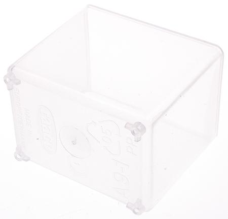 100274 RS Pro Transparent PP Compartment Box, 47mm x 39mm x 55mm