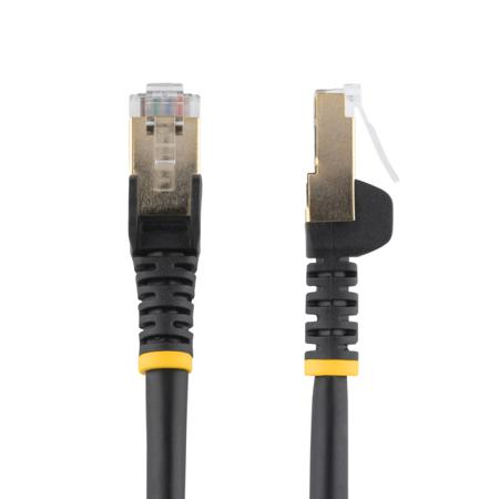 6ASPAT7MBK StarTech.com Aluminium/Polyester Foil Cat6a Cable 7m, CMG Rated, Black, RJ45