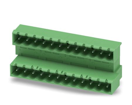 1842160 Phoenix Contact, 5.08mm Pitch, MDSTBA 2.5/12-G-5.08, 12 Way, Pluggable Terminal Block, Header, Solder Termination,