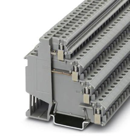 2718196 Phoenix Contact  VIOK 1.5-2D Series Grey, 1.5mm², Quadruple-Level, Screw Termination