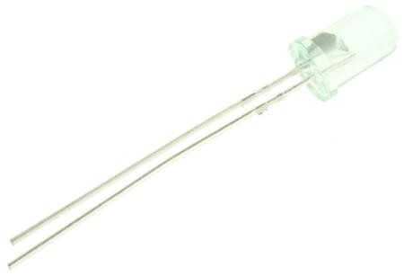 HLMP-C523 Broadcom 570 nm Green LED, 5mm (T-1 3/4) Round Through Hole package