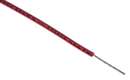 3050 RD001 Alpha Wire Hook-up Wire PVC Series Red 0.23 mm² Harsh Environment Wire, 24 AWG, 7/0.20 mm, 305m, PVC Insulation, 3050