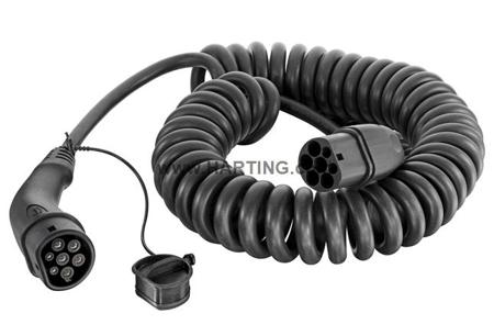 08914090302A0 HARTING 20 A Mode 3, Type 2 to Type 2, EV Charging Cable 5m