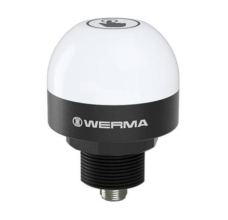 240.280.55 Werma 240 Series Beacon, 24 V, Built-in Mounting, LED Bulb, IP65, IP69K